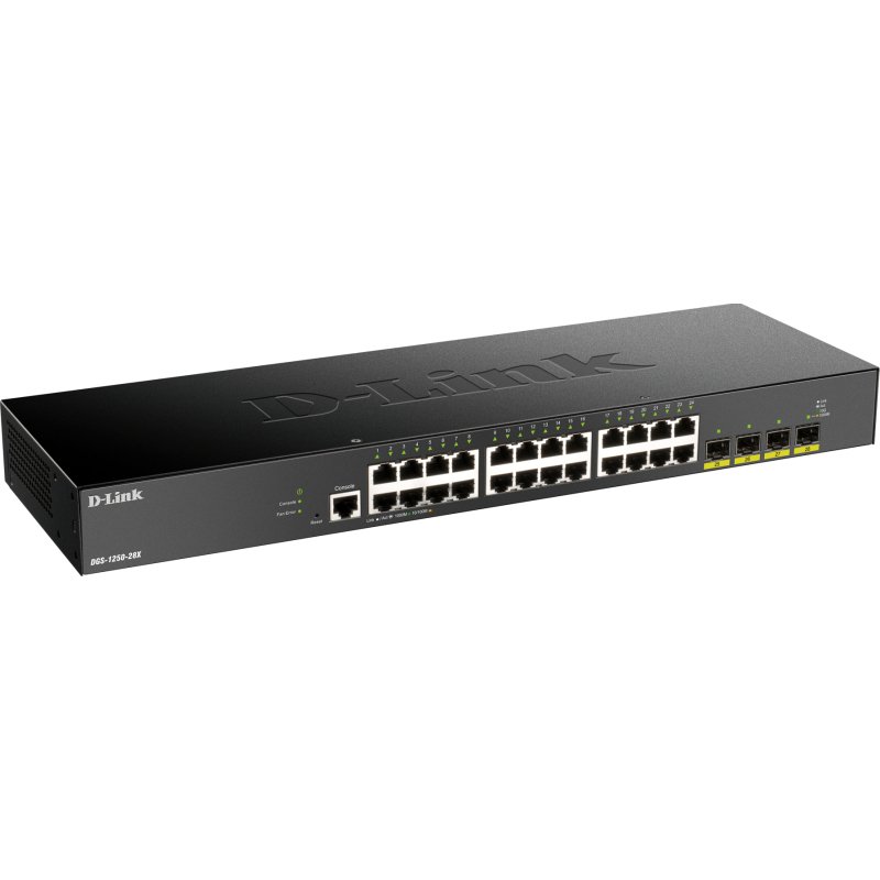 D-Link DGS-1250-28X Géré L3 Gigabit Ethernet (10/100/1000) Noir