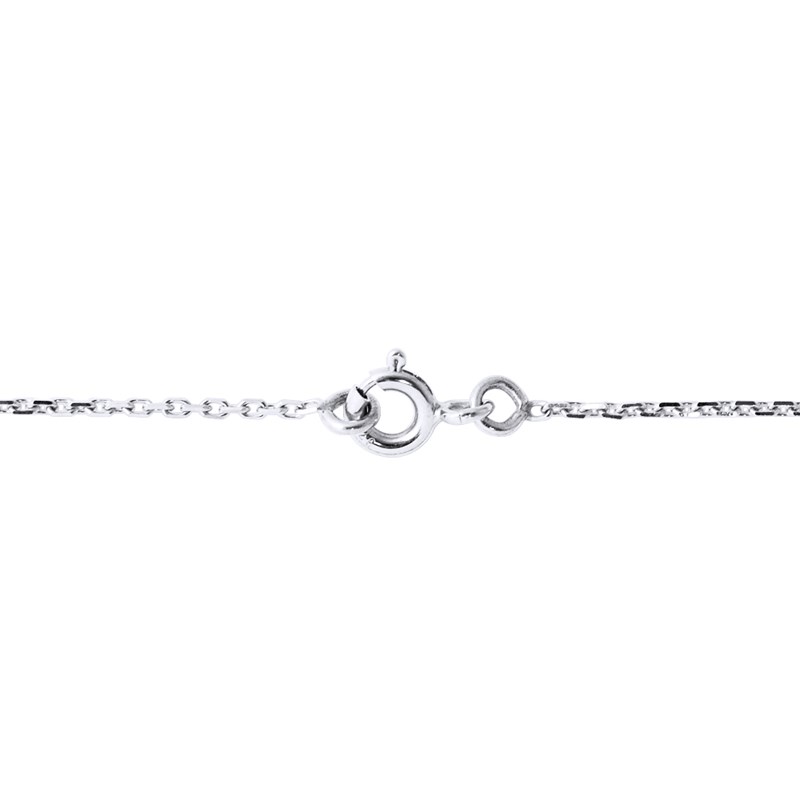 Chaîne maille forçat brillante - Argent 925 - Longueur : 30 cm - Grand modèle