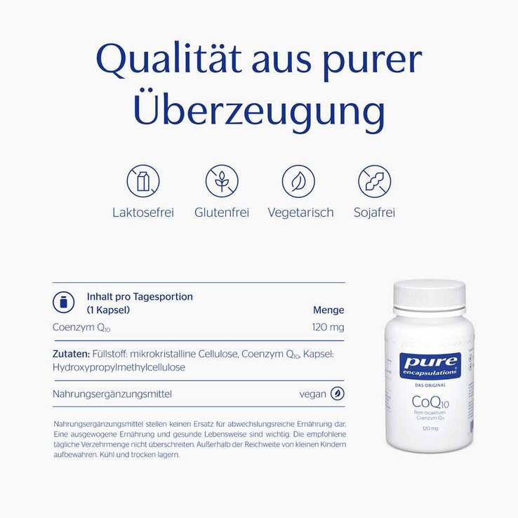Pure Encapsulations CoQ10 120 mg Kapseln, 30 St