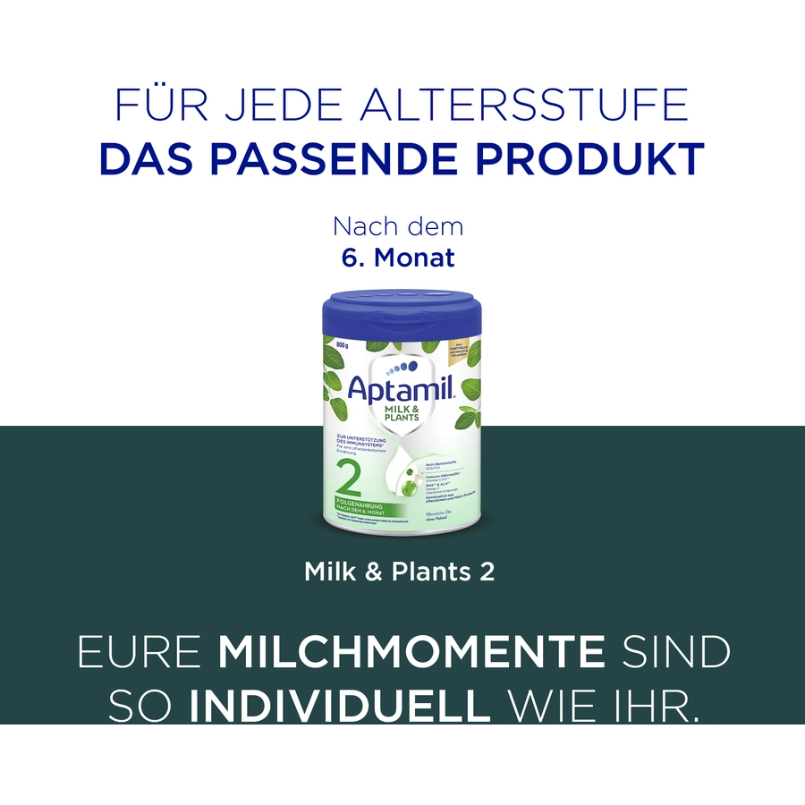 Aptamil Anfangsnahrung Pre Milk & Plants 4x 800 g von Geburt an
