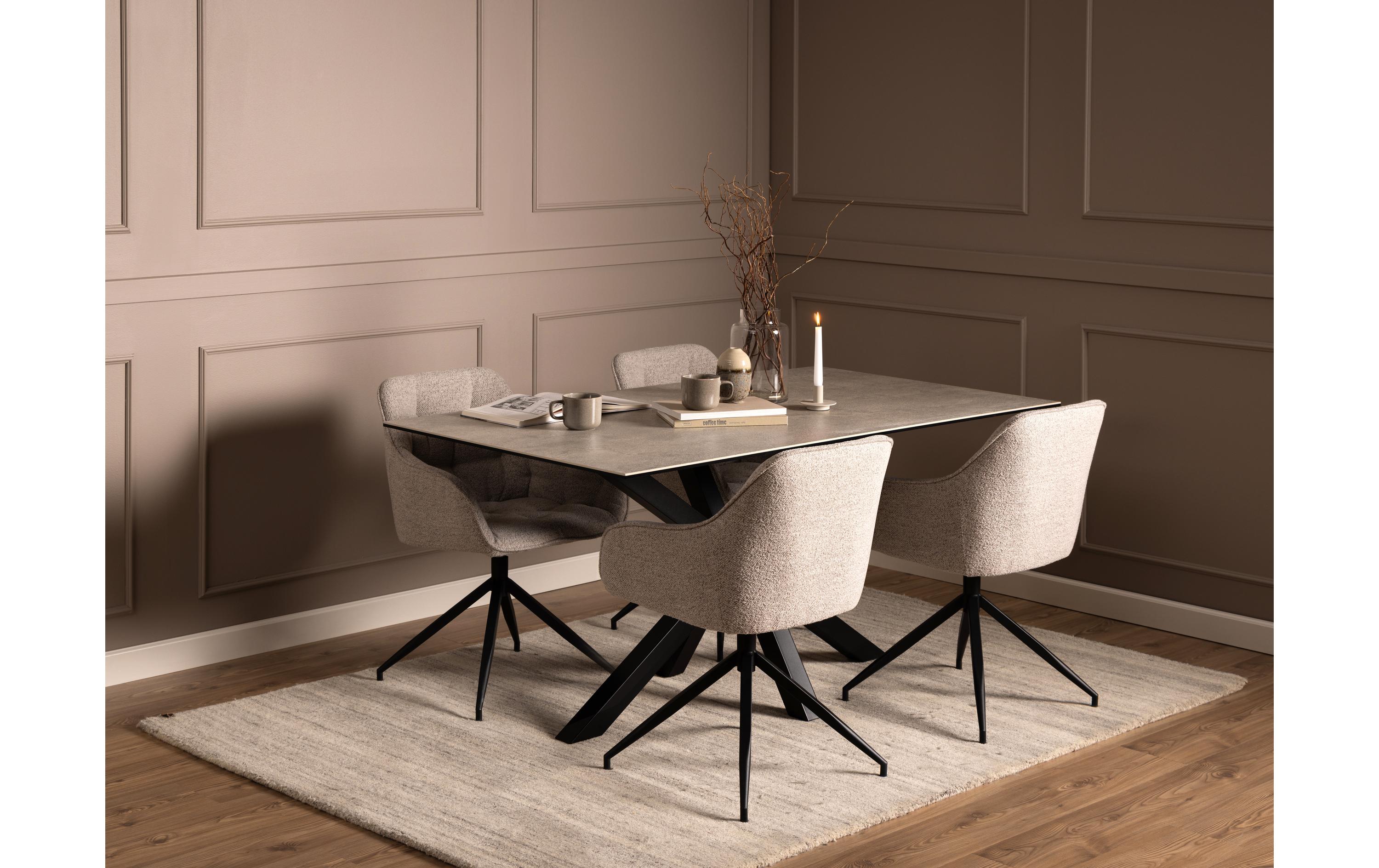 Stuhl Brooke Monza2, 1 Stück, Beige<br>Esszimmerstühle mit Armlehne