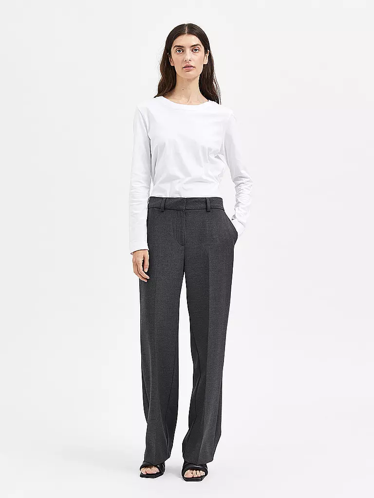SELECTED FEMME Businesshose SLFRITA grau