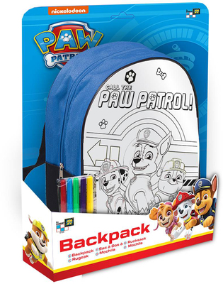 Paw Patrol DIY Ryggsekk med Blyanter, Blå