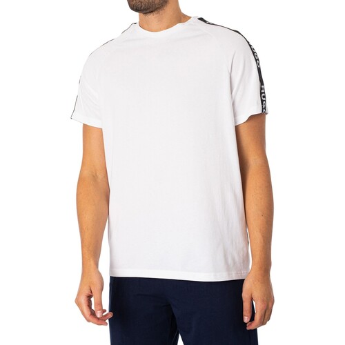 BOSS - Camiseta Deportiva Con Logo Lounge Blanco