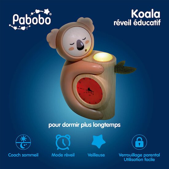 Réveil et veilleuse Kid’Sleep   Koala        de               Pabobo