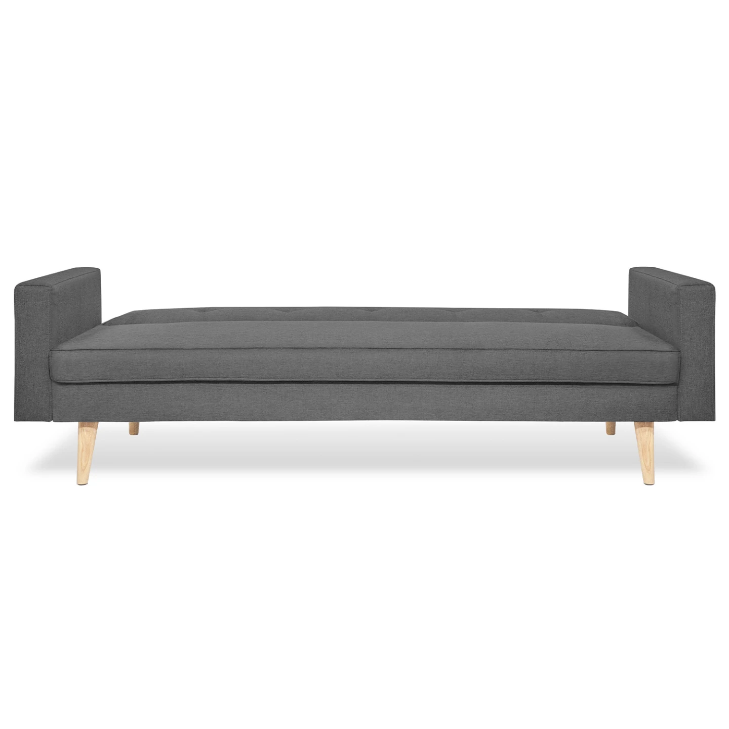 Canapé droit scandinave 3 places convertible LARS gris