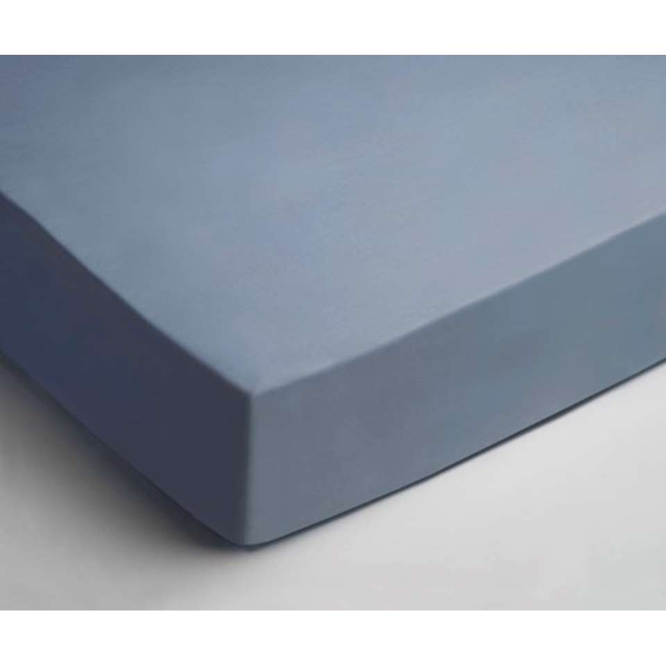 Day Dream Hoeslaken - jersey - 90x200 cm - Blauw