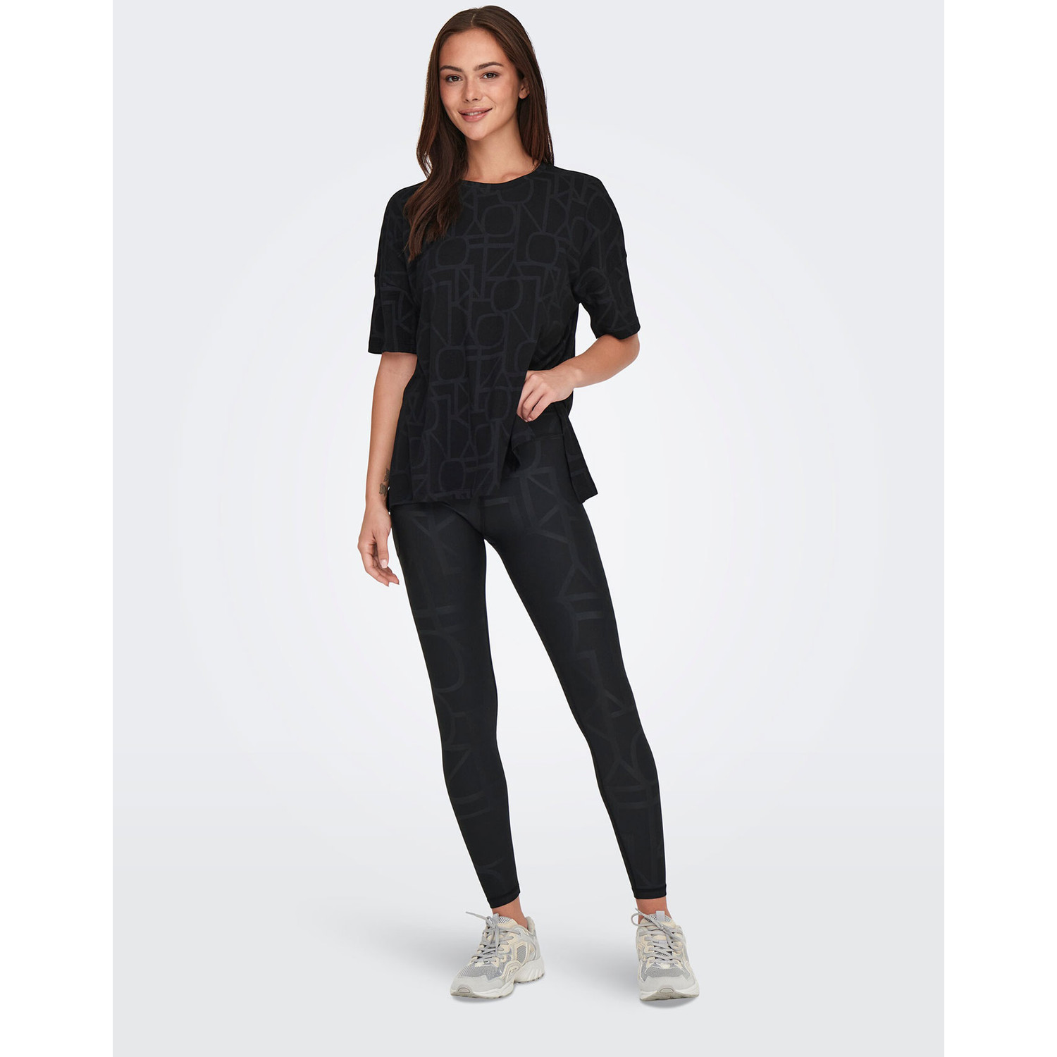 Only Play Front 2 Logo High Waist Tight
