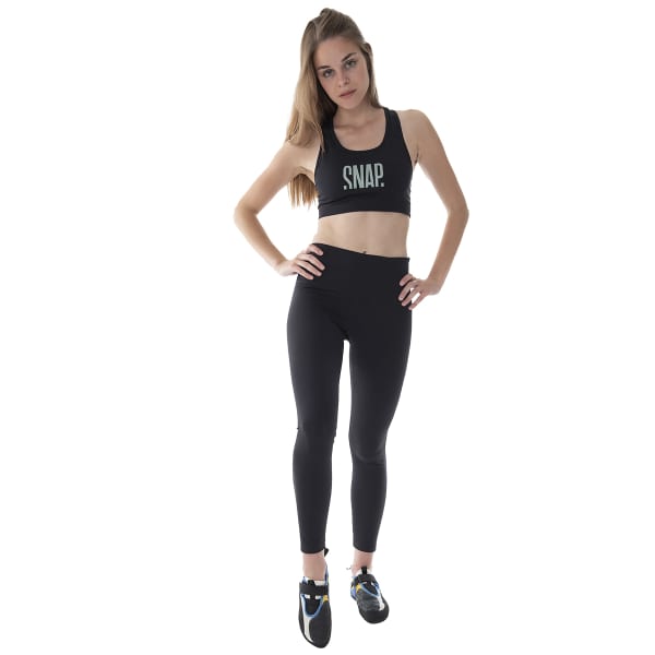 Pantalon escalade SNAP W CLASSIC LEGGING BLACK/LIGHT GREEN