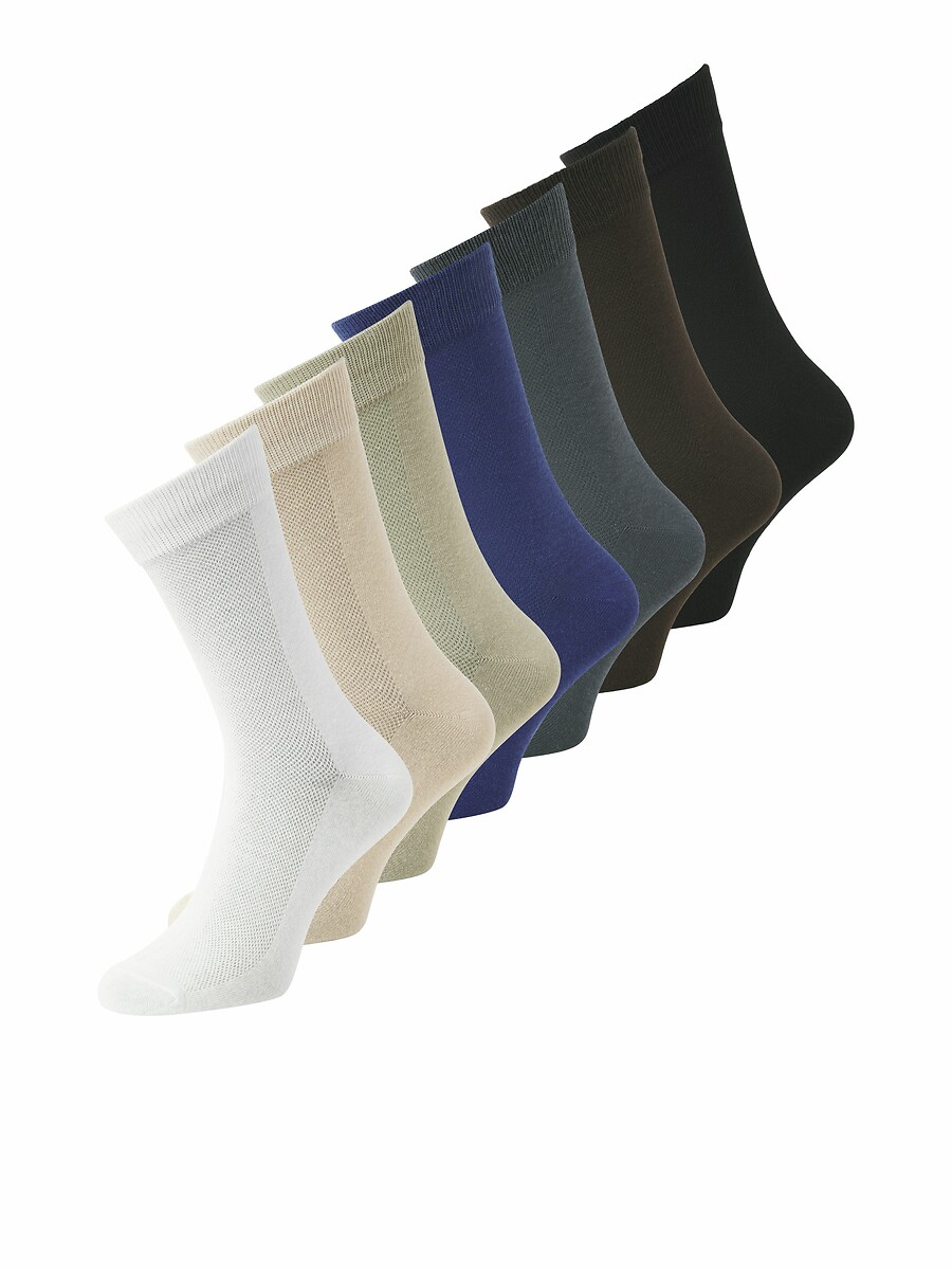 JACK & JONES<br>Conjunto de 7 pares de meias lisas