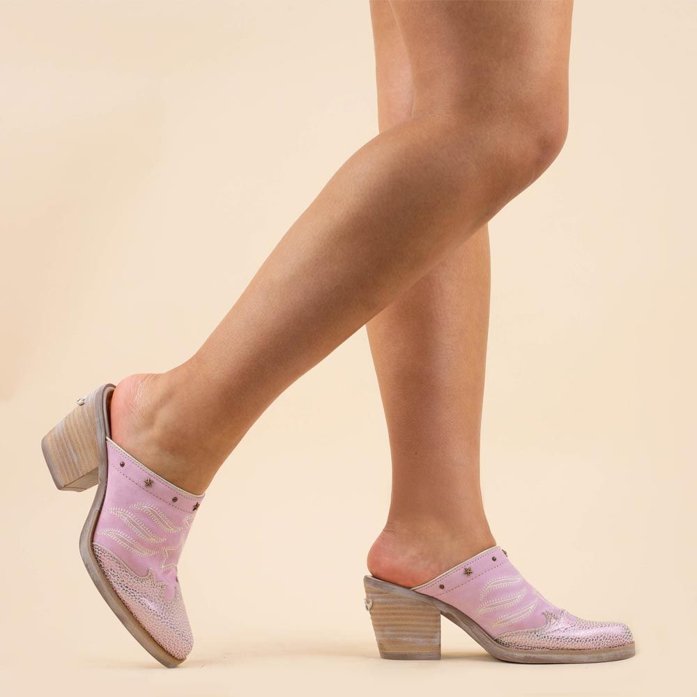 Nemonic boho klompjes 2365 roze