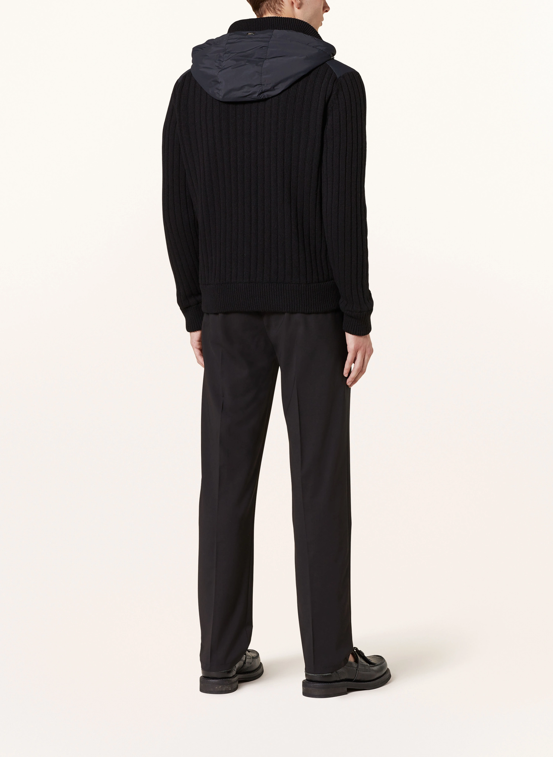 HERNO Strickjacke im Materialmix