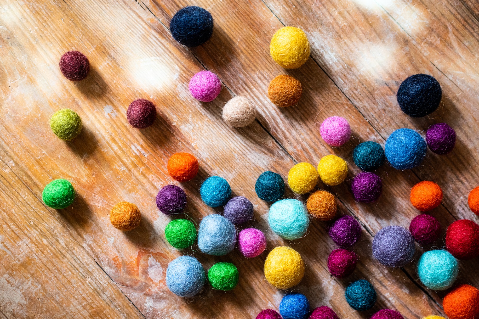 Filz-Pompons, multicolor, Ø 20 mm günstig bestellen