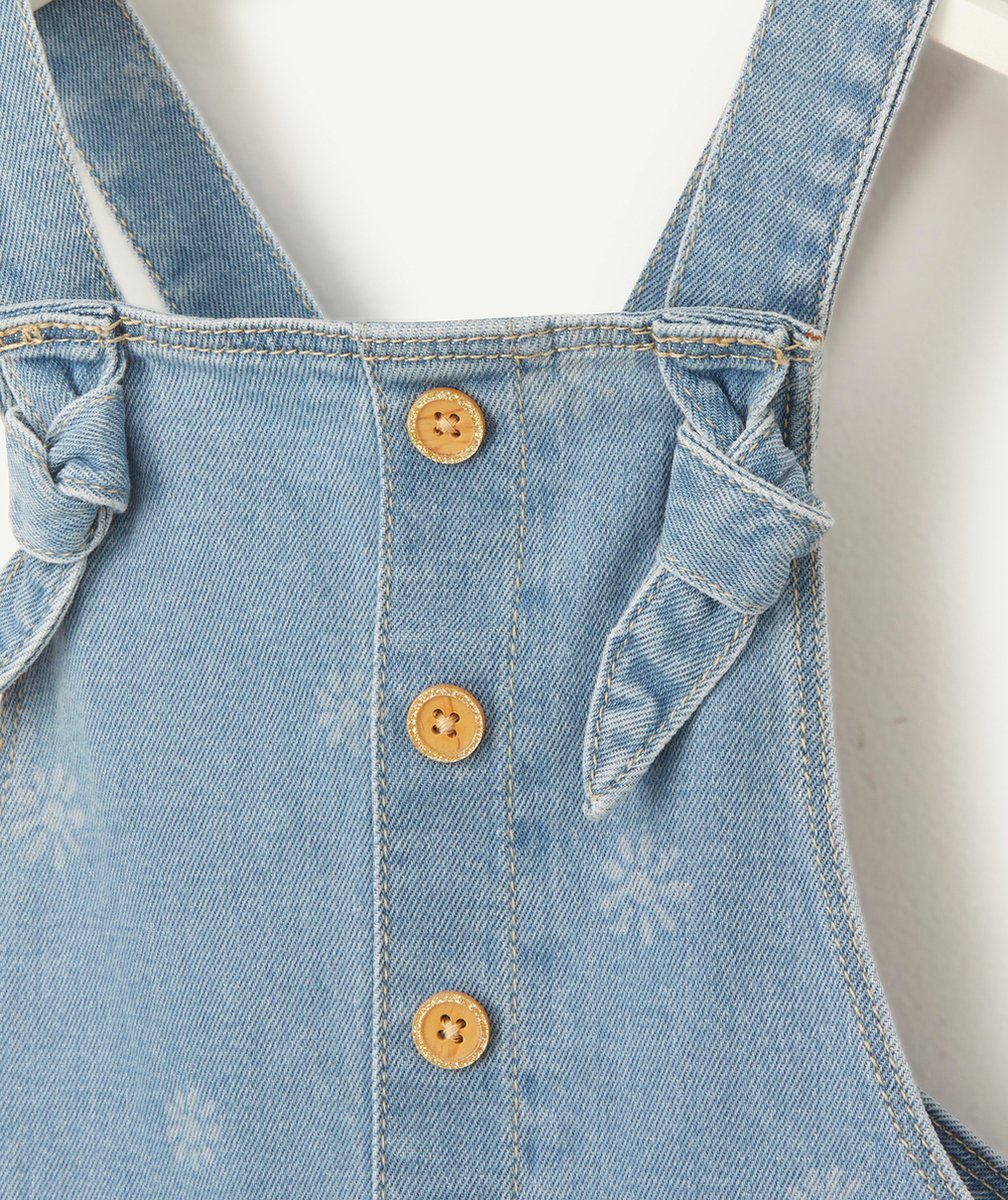 ROBE À BRETELLES FILLE EN DENIM BLEU LOW IMPACT