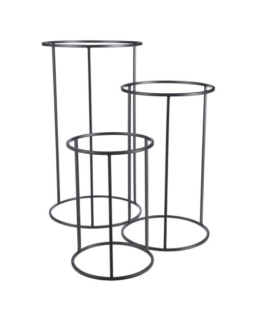 Mica Decorations Plantenstandaard Zwart - Pot Accessoires
