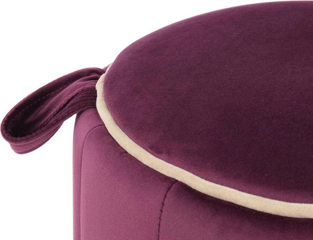 Kayoom Sitzhocker »Hocker Reese, Sitzhocker mit Komfort, samtweiche Oberfläche« 1 Stk. tlg. samtweich, dekorativ, detailreich, attraktive Farbgebung