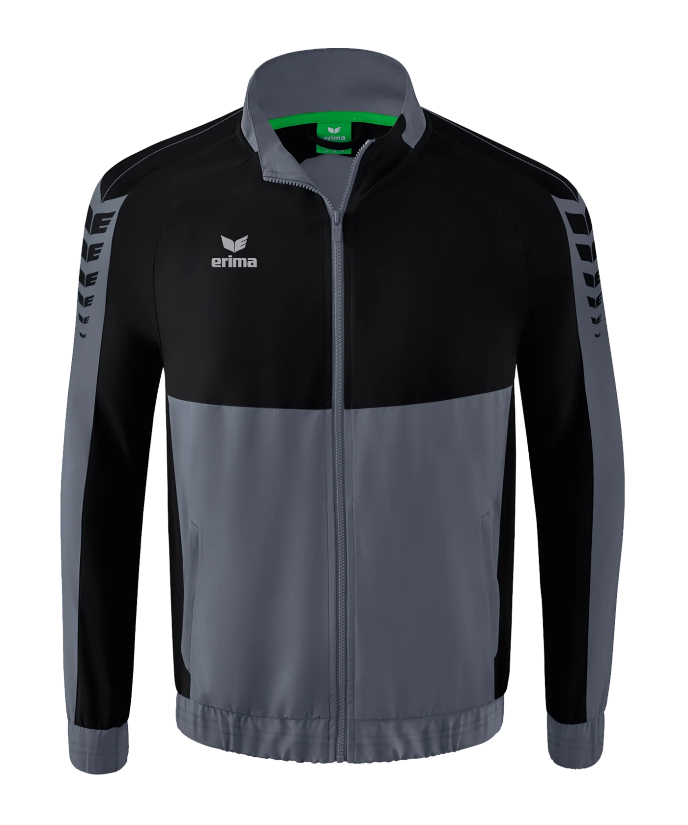 Erima Six Wings Präsentationsjacke Grau Schwarz