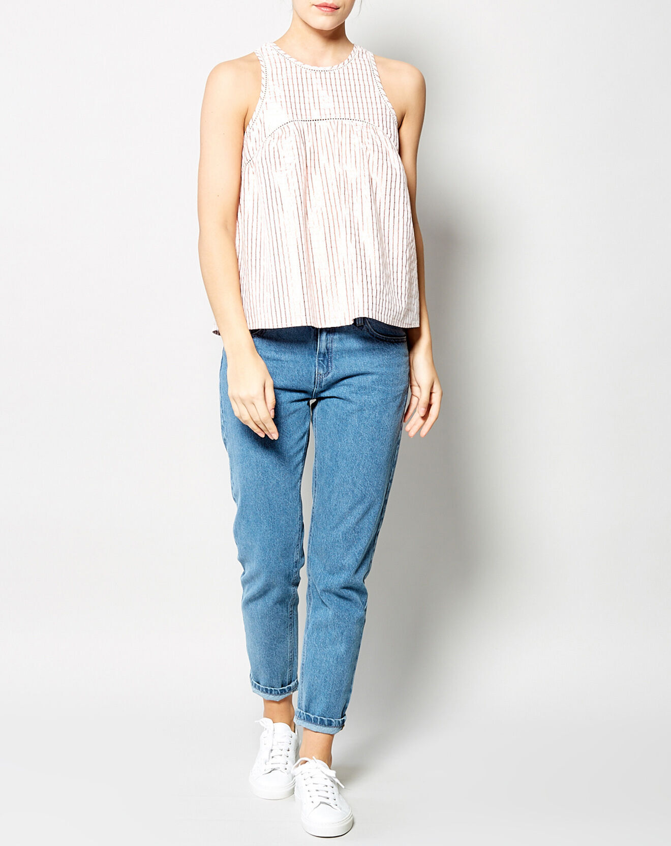 Karl Marc John Top Tomillo imprimé rose