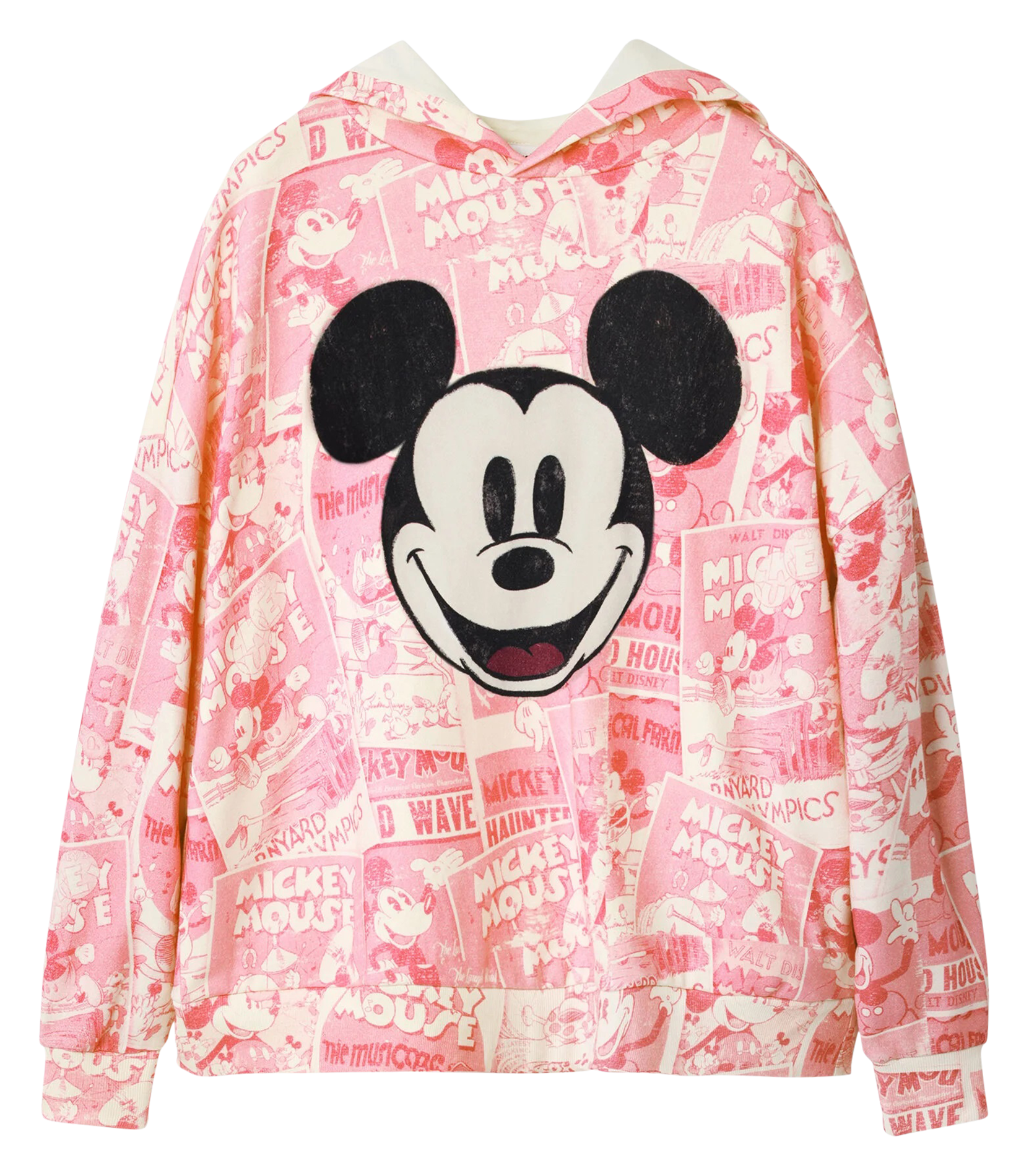 Sweat à capuche oversize en coton | Rouge