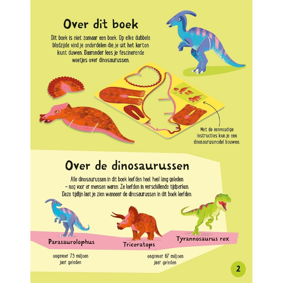 Uitgeverij usborne bouwen en spelen dinosaurussen