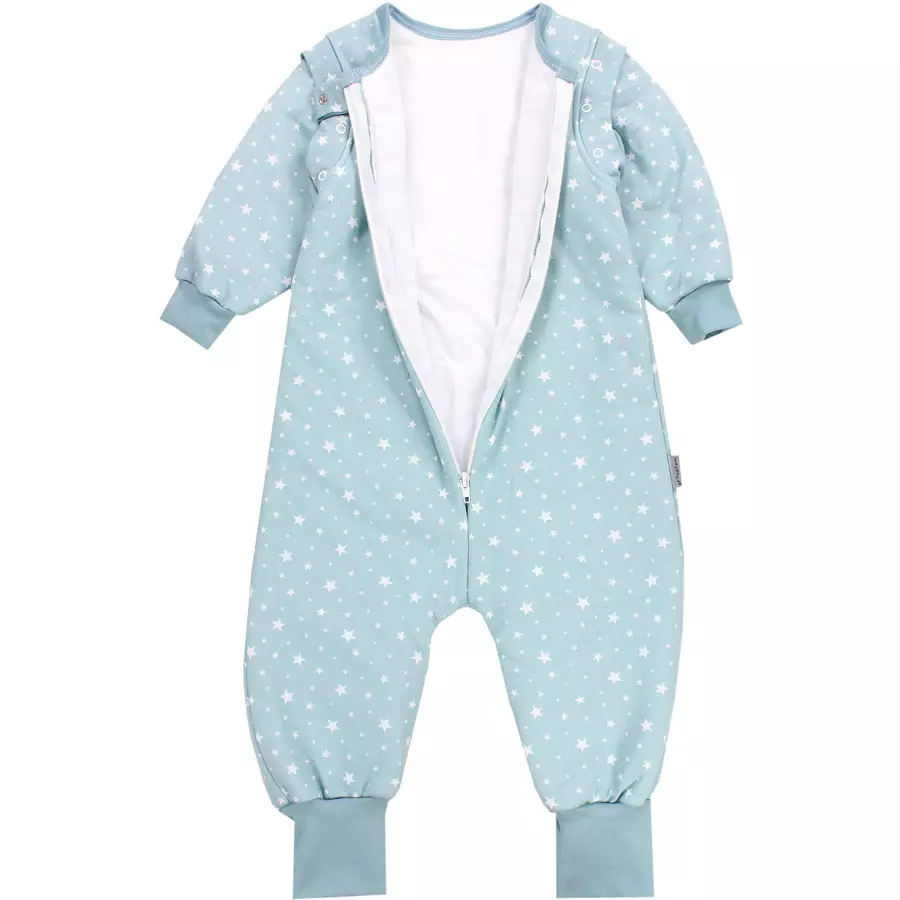 TupTam Baby Schlafsack mit Beinen und Ärmel Winter hellgrün