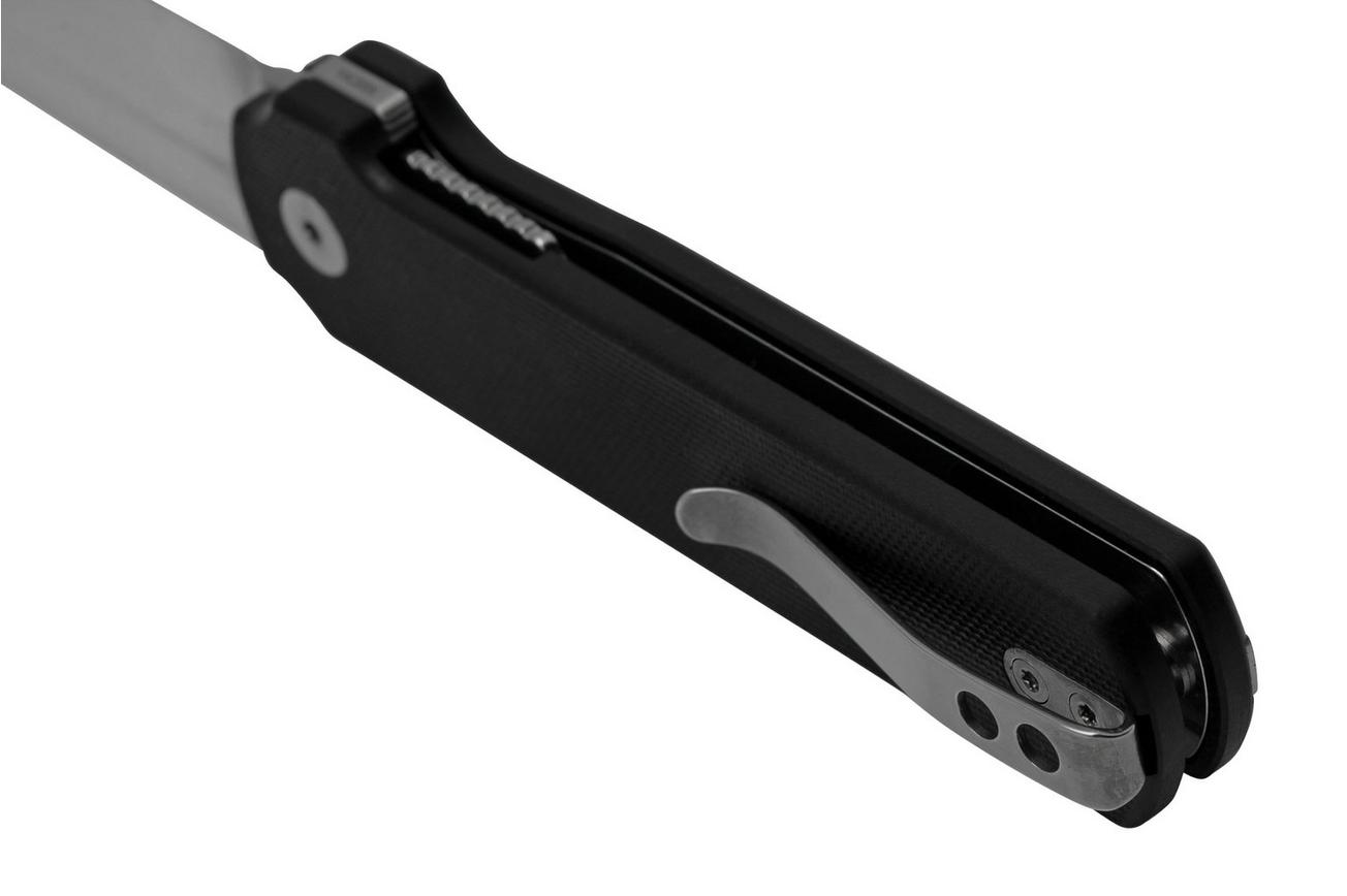 QSP Knife Lark QS144-A, Black G10, Satin 14C28N, zakmes