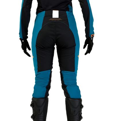 Pantalon cross Fox WOMENS FLEXAIR - OPTICAL 2024 - Bleu / Noir