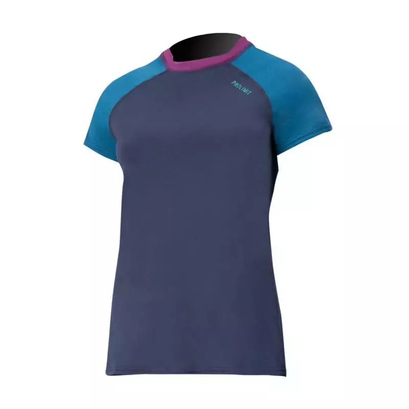Lycra femme PROLIMIT PureGirl Loosefit Shirt Shortarm Navy/Blue