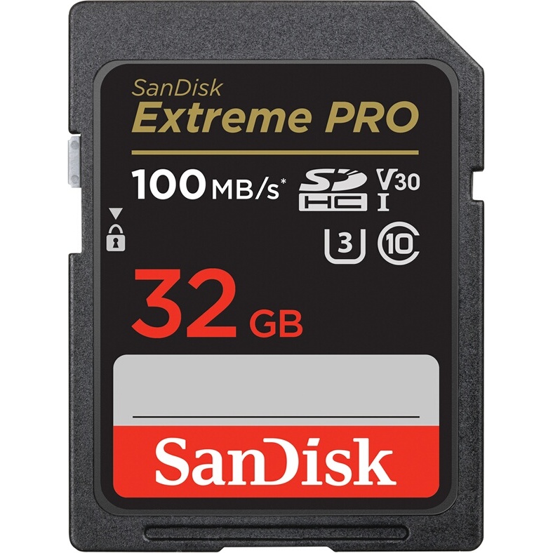 Carte mémoire SD Sandisk Extreme PRO 32GB SDHC 100MB/s
