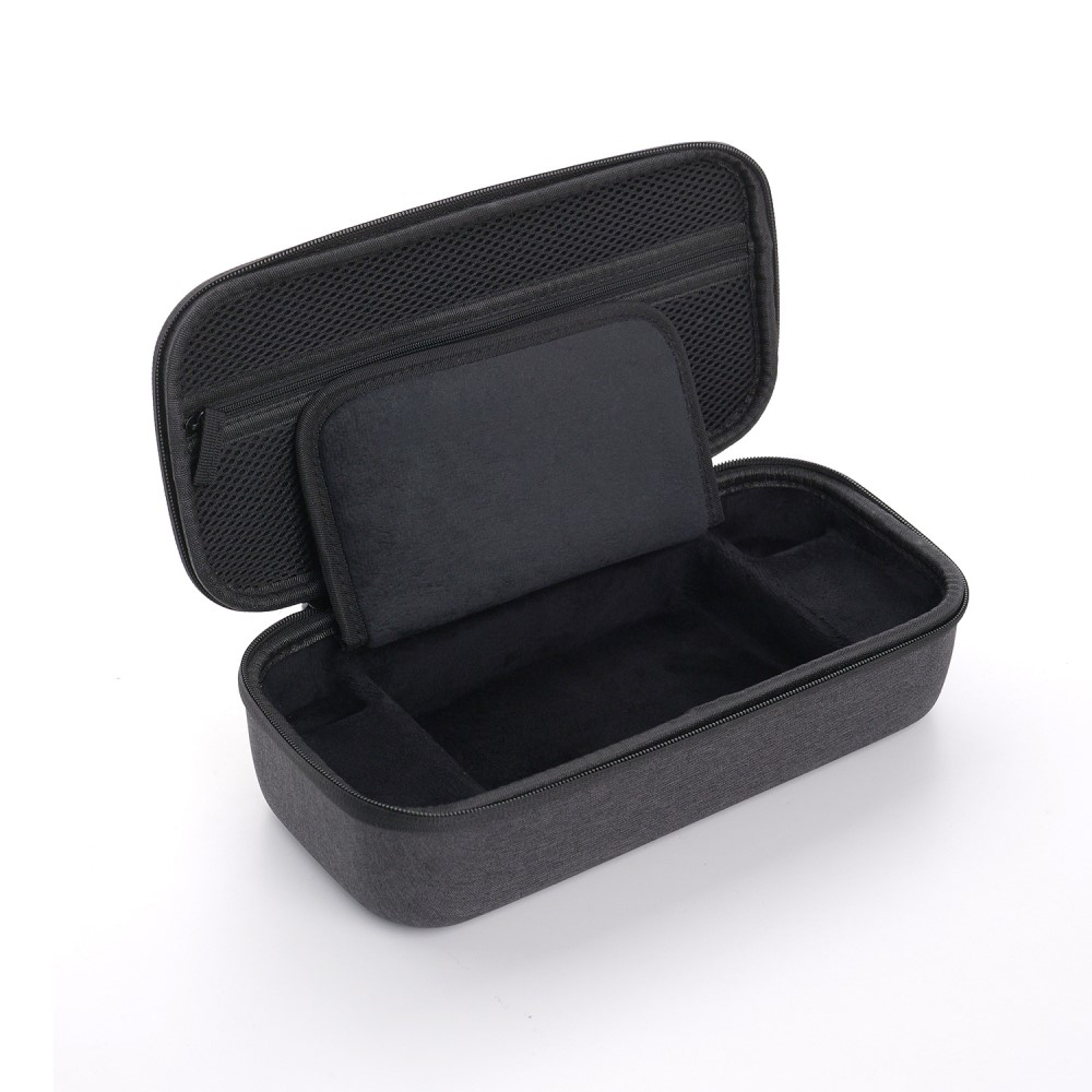 Nintendo Switch V2 Reise Box Schutztasche Hartschale mit Handschlaufe - Grau