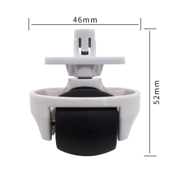 Universal Ersatz Rad Vorderrolle für Roborock Staubsauger Roboter S65 / S55 Max / S65 Pure / S45 Max / S7 / T7S / S8 / G20 - Weiss