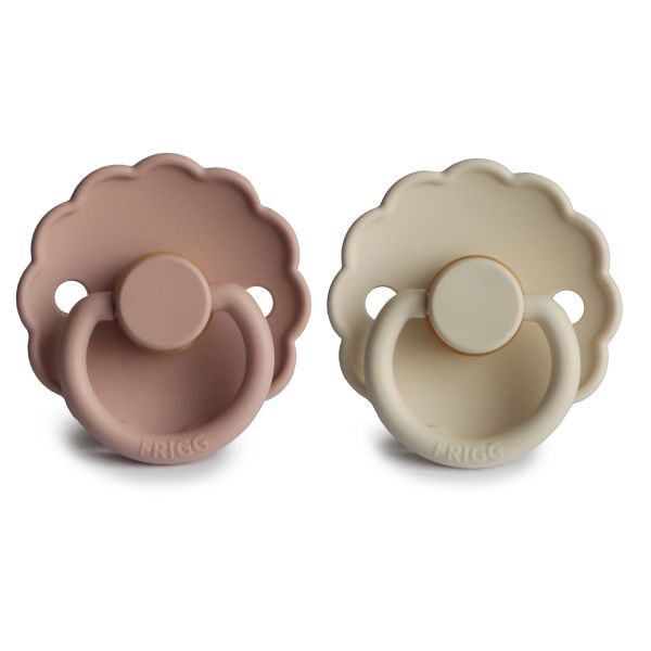 Frigg Fopspeen Daisy Blush/Cream T2 6-18mnd (2 stuks)