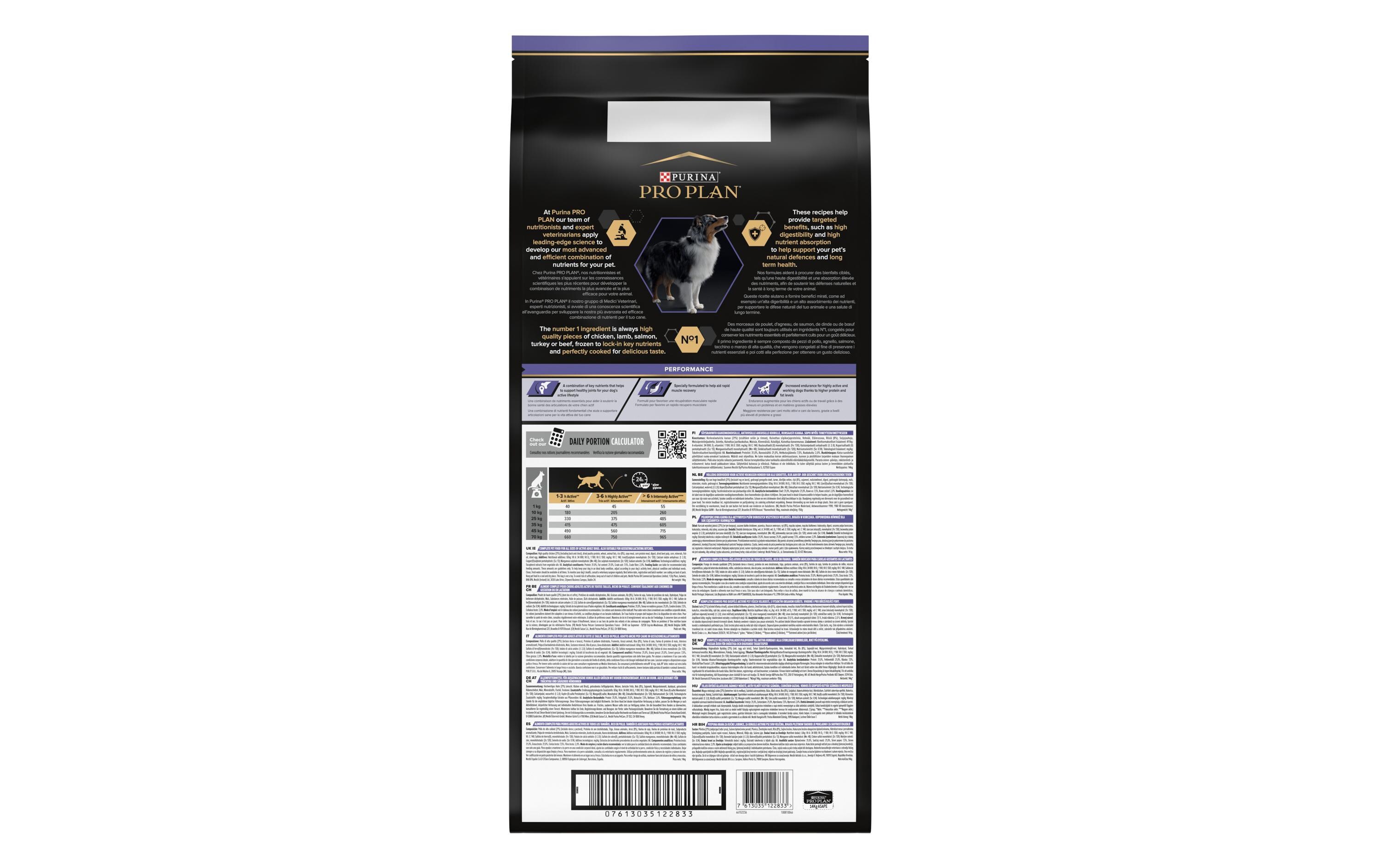 Trockenfutter All Size Adult Performance, Huhn, 14 kgAlleinfuttermittel für ausgewachsene Hunde