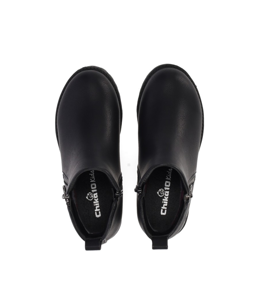 Botas de cano curto infantis Chika10 New Pony 19 pretas