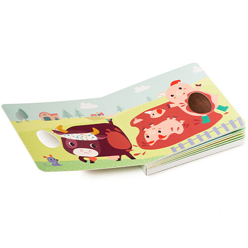 Lilliputiens voelboek met geluiden boerderij