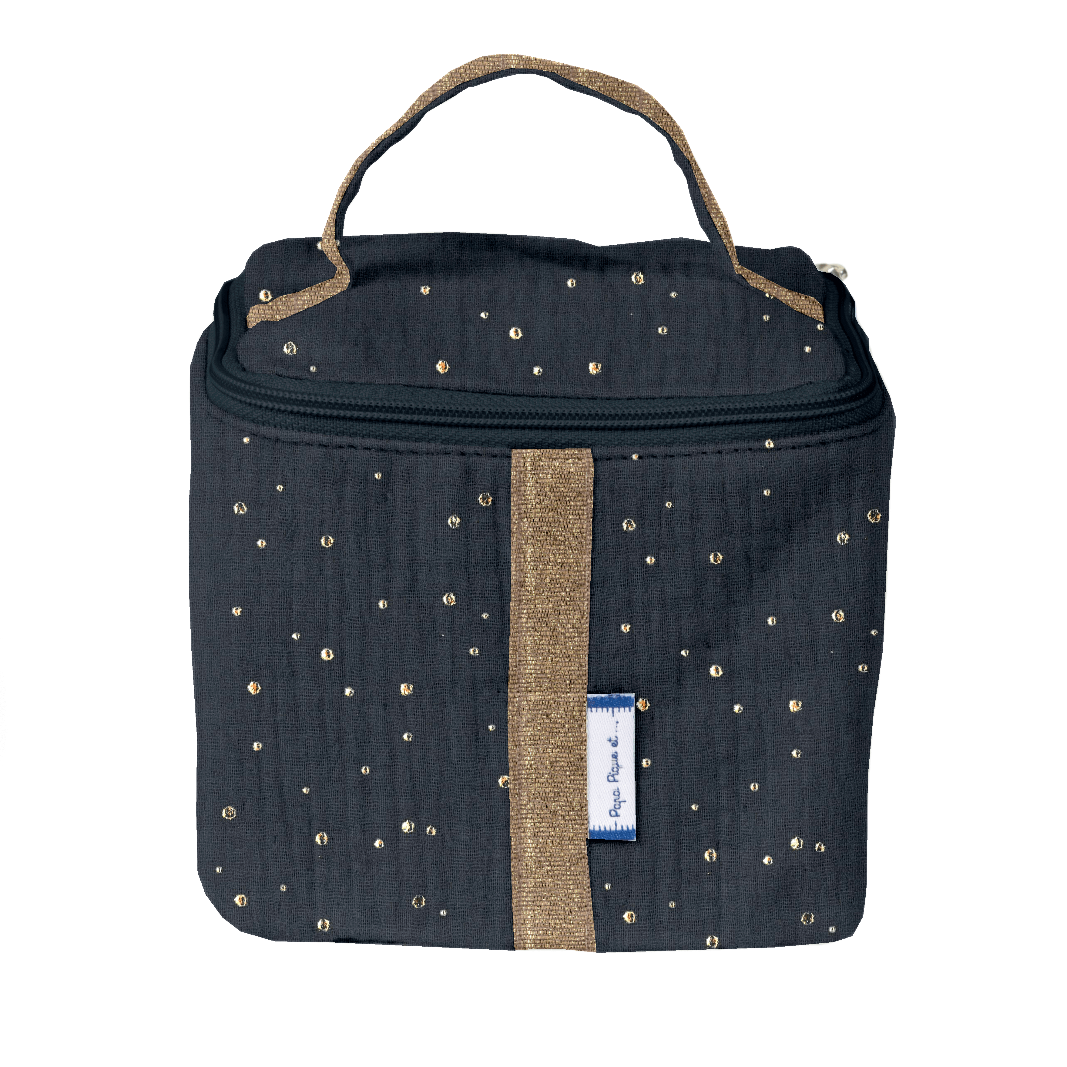 Petit Vanity Gaze Pois Or Marine