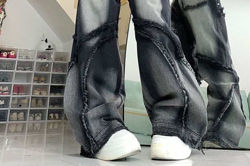 2DAWGS - High Waist Washed Wide Leg Jeans