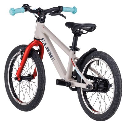 VTT Enfant Cube Cubie 160 RT Single Speed 16'' Gris Rouge  3 - 5 Ans