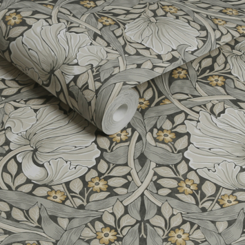 Vliesbehang William Morris at Home Pimpernel Grijs (dessin 124240)