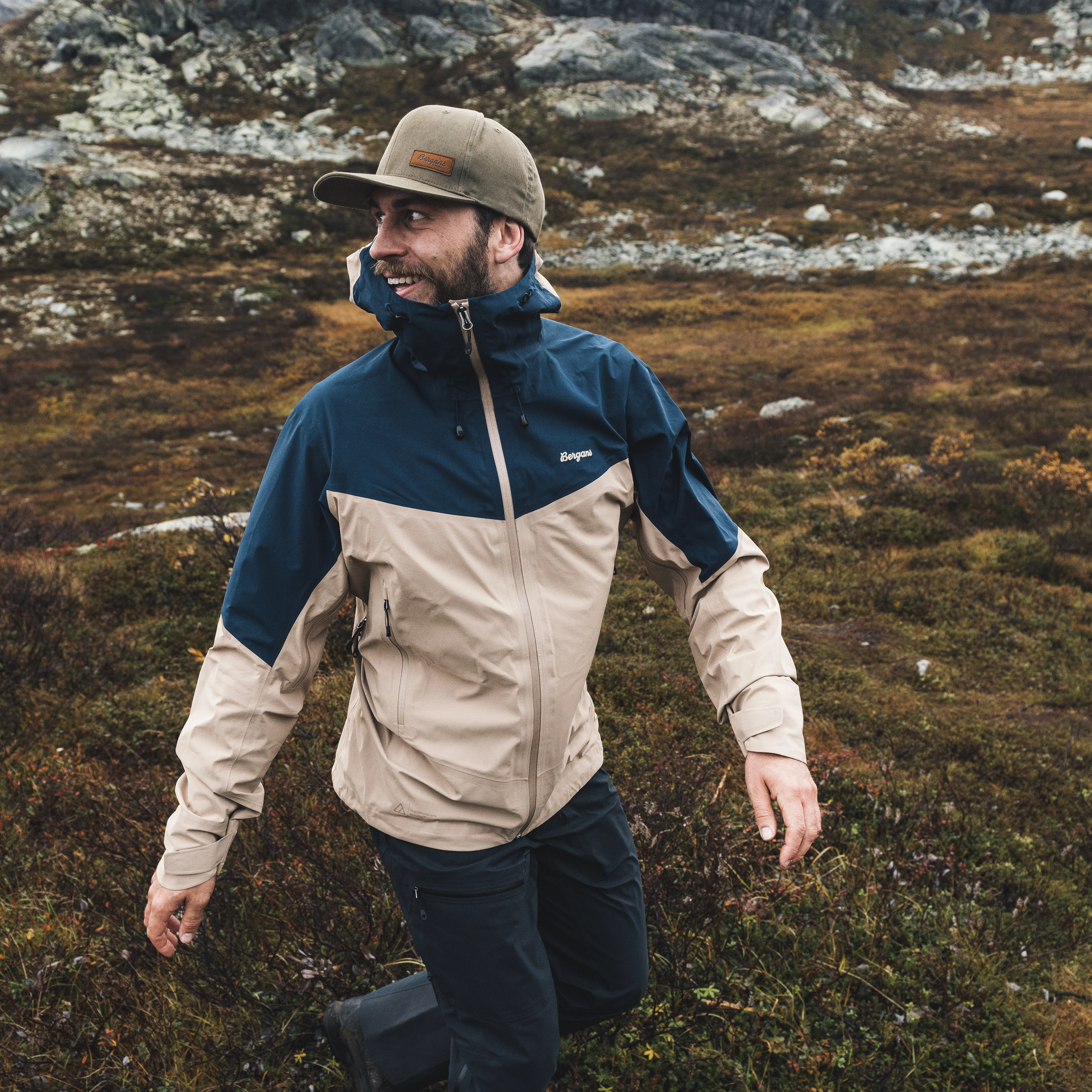Rabot Allround 3L Shell Jacket Men Warm Sand / Navy Blue