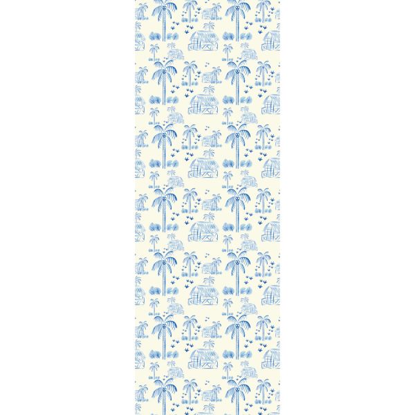 Creative Lab Amsterdam Maui Beach Blue Patroonbehang