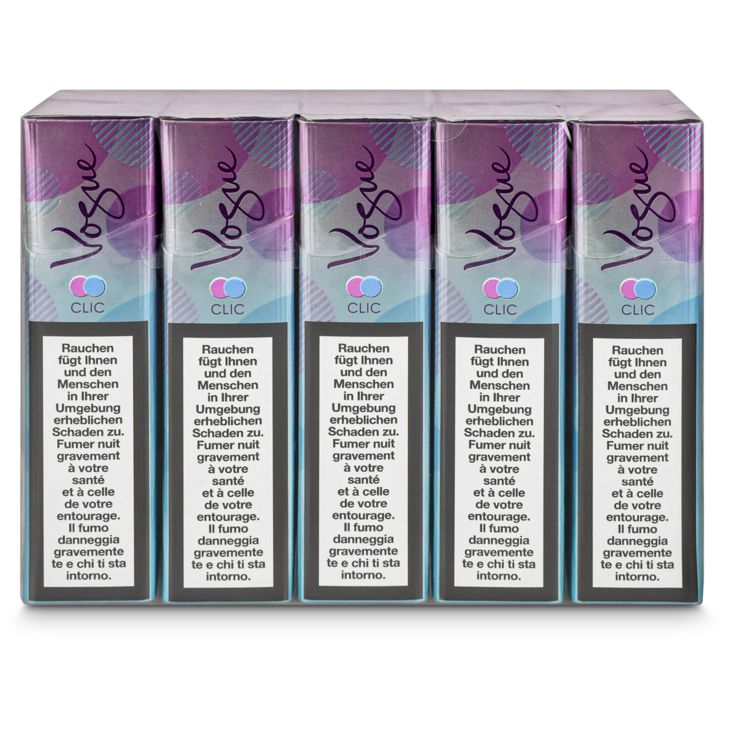 Vogue Clic Zigaretten Violette Box Stange