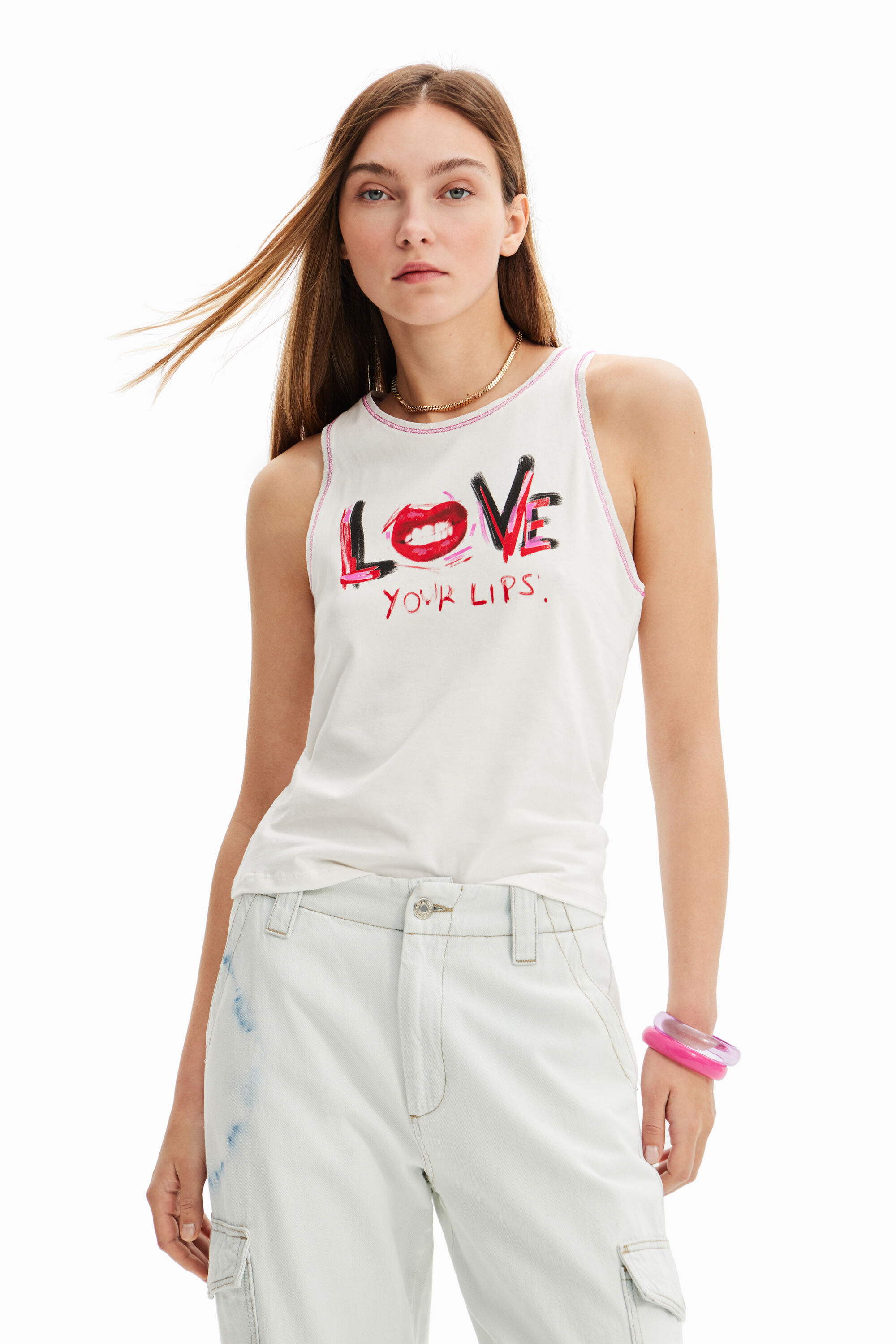 T-shirt sans manches message