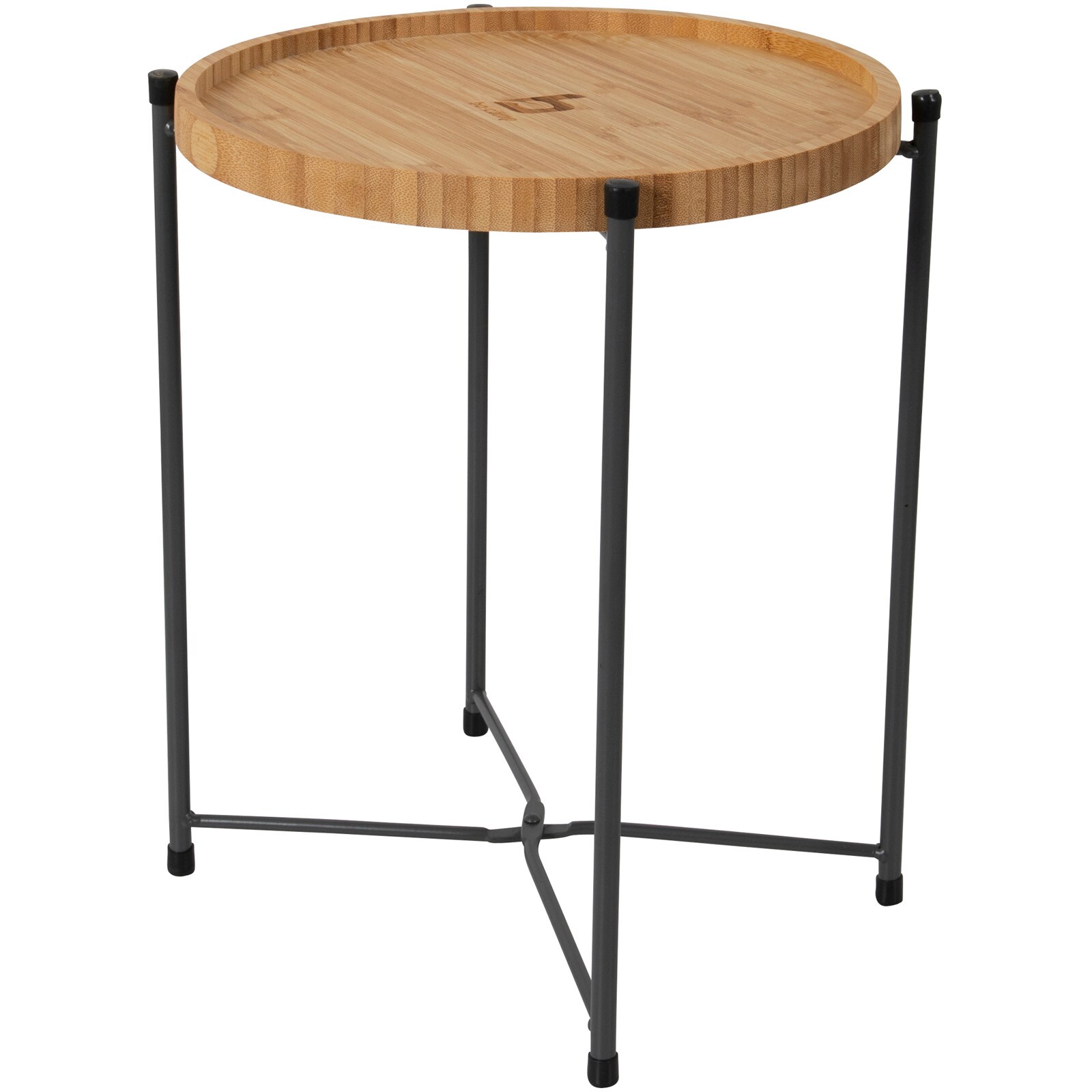 BO-CAMP Campingtisch Beistelltisch Carnaby M Tablett BBQ Klapptisch Bambus Holz