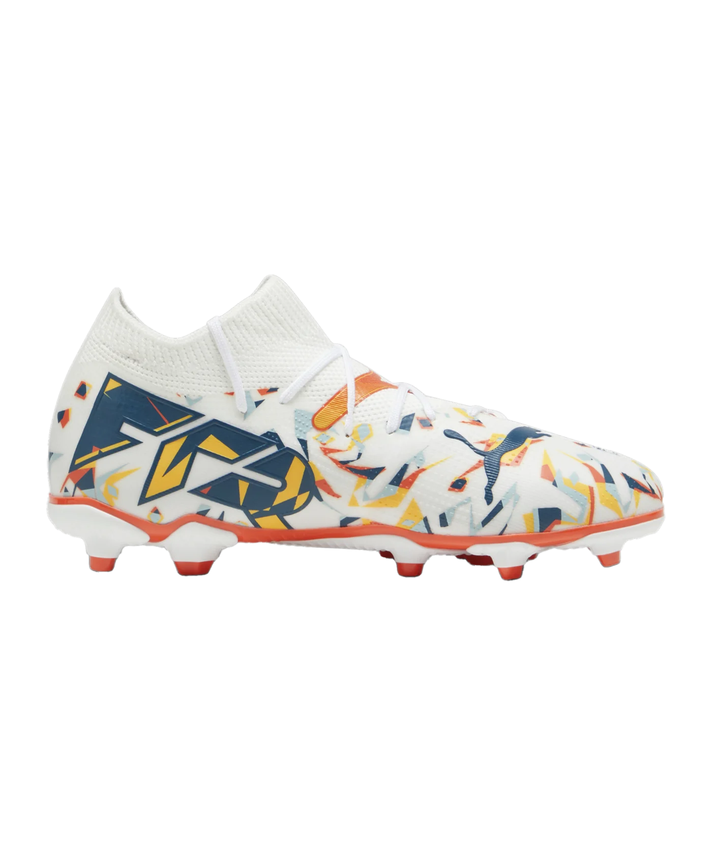 PUMA FUTURE 7 Match Creativity FG/AG Jr Kids Weiss Grün F01