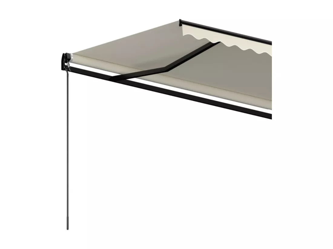 Auvent manuel rétractable 500x350 cm Crème