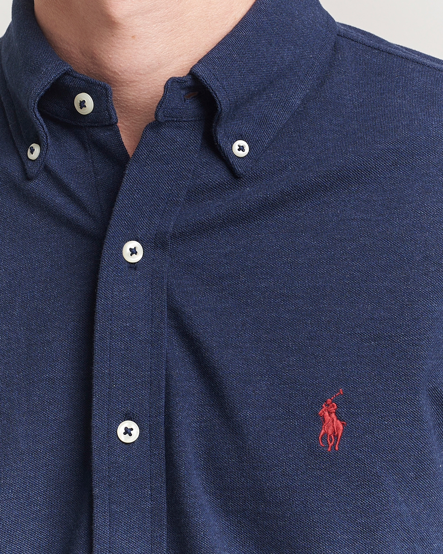 Polo Ralph Lauren Featherweight Mesh Shirt Spring Navy Heather