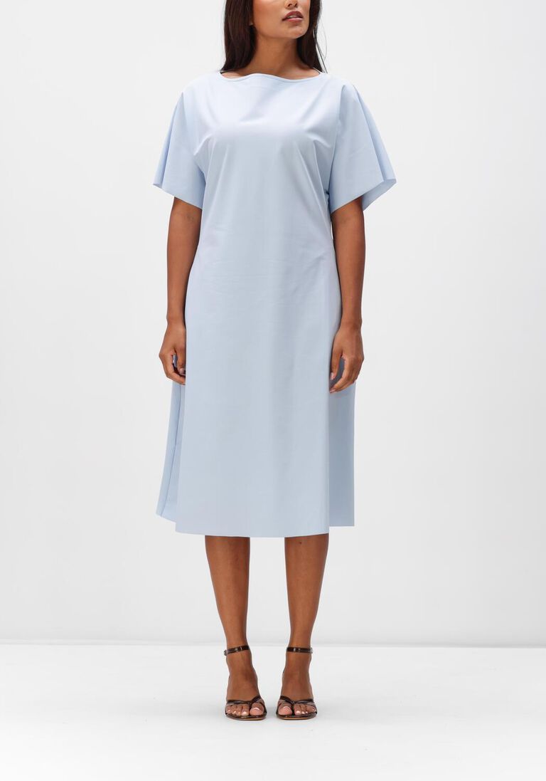 lichtblauwe japan tky midi jurk lany