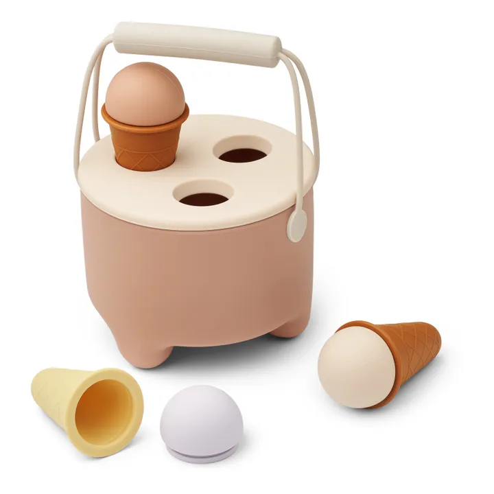 Liewood Set de plage Ice Cream en silicone | Tuscany rose multi mix