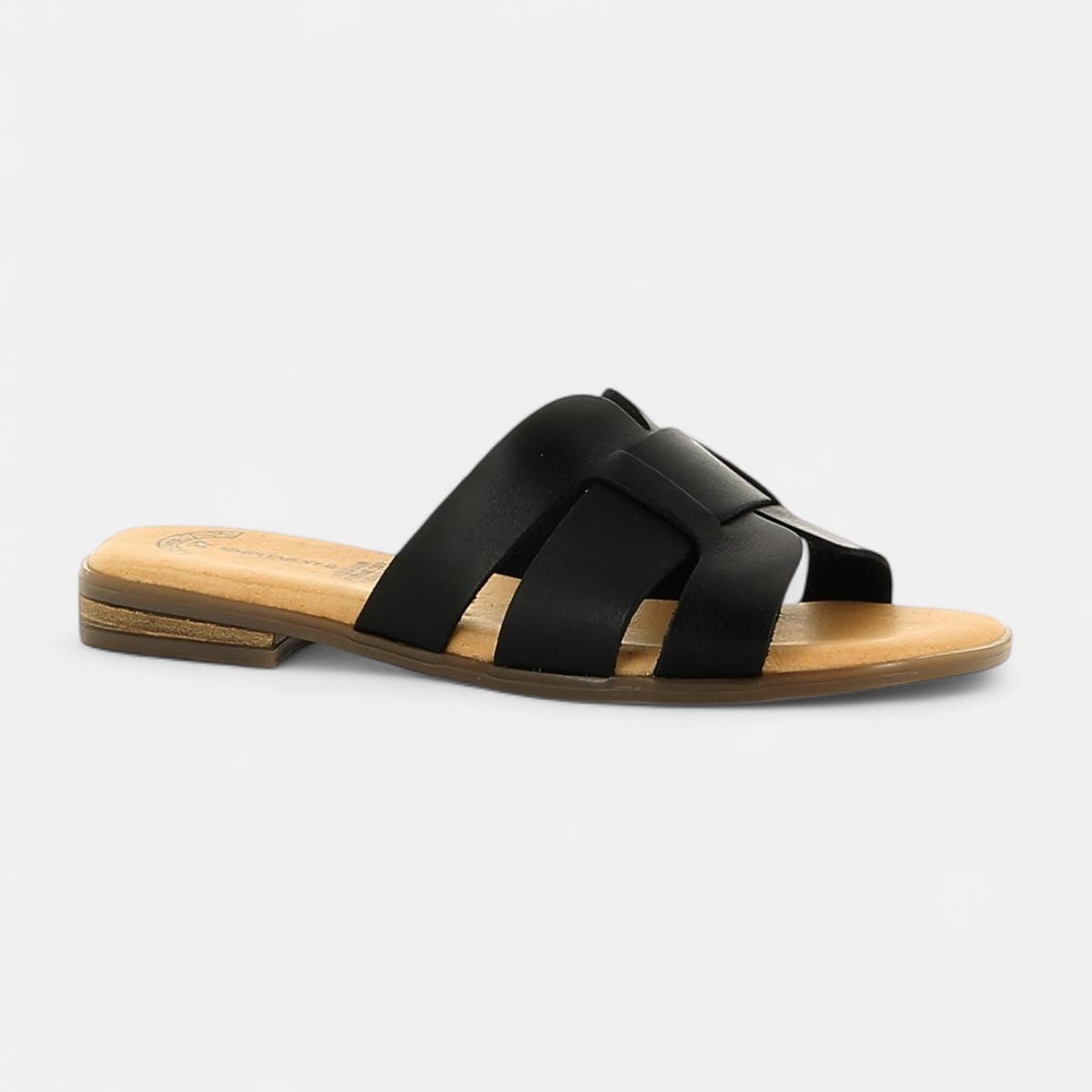 Mules Femme en cuir noir